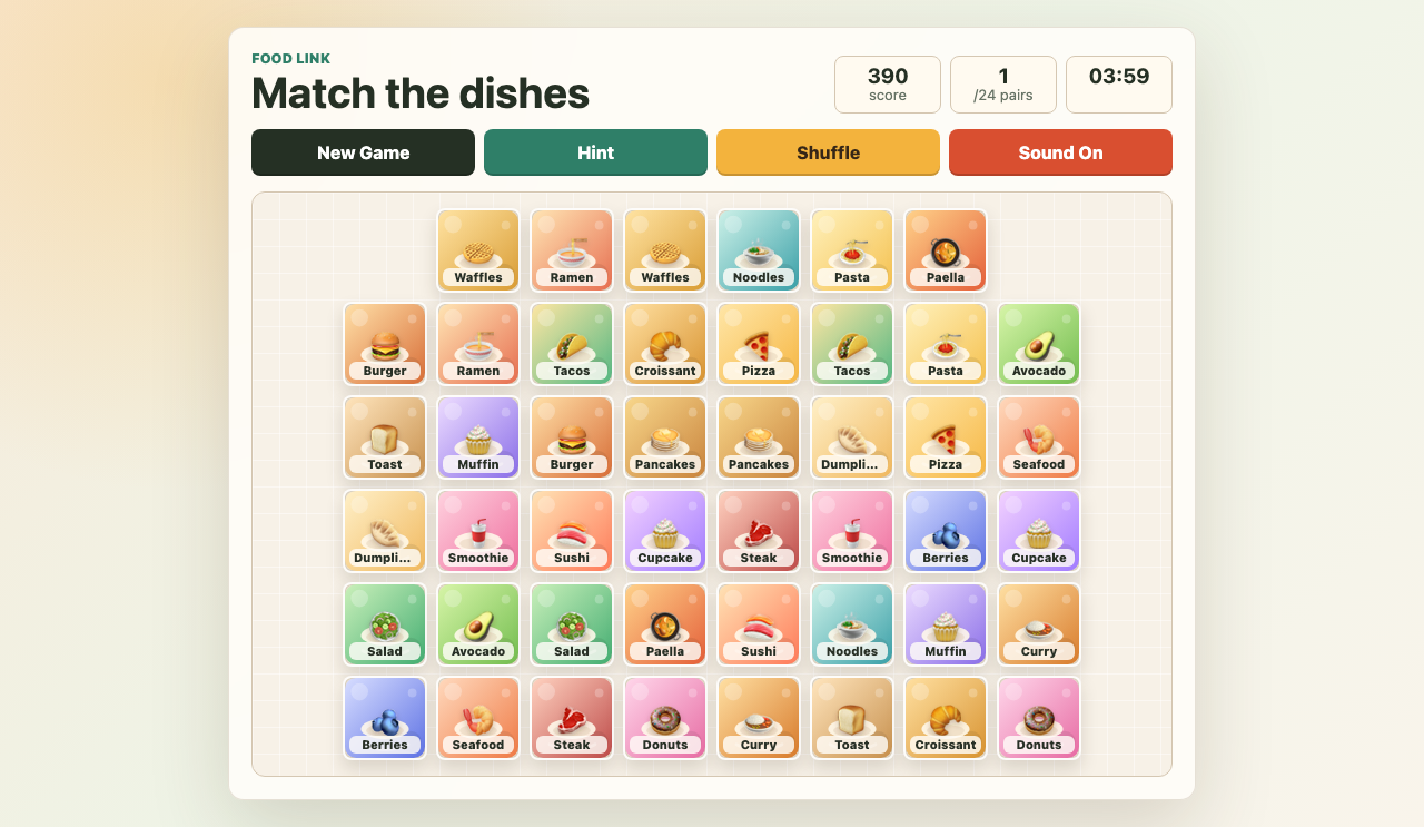 Food Link game