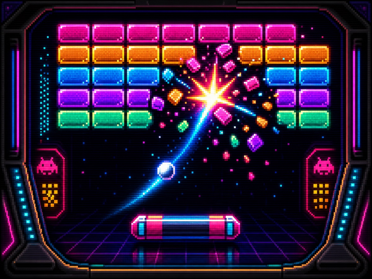 Brick Breaker browser arcade game