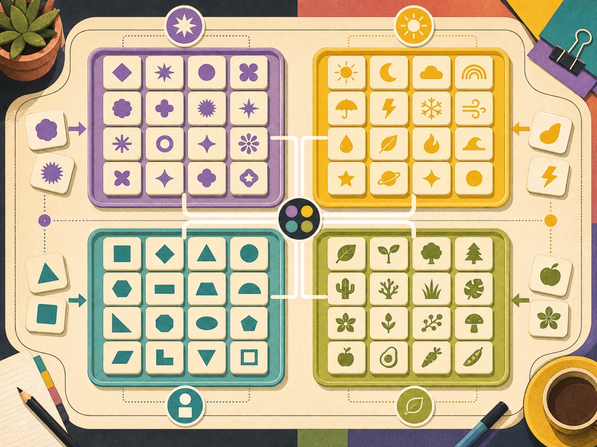 Games like Connections puzzle guide