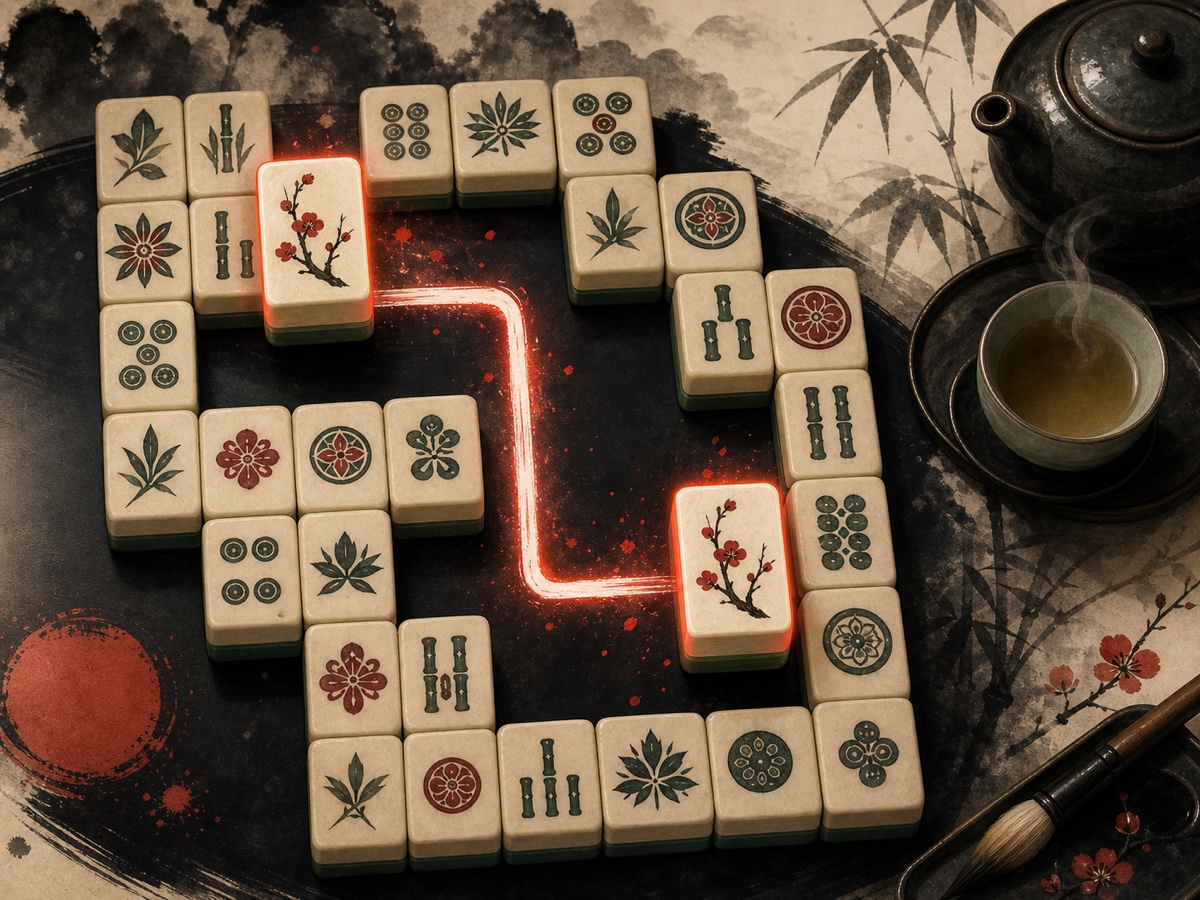 Mahjong Connect free online tile matching game