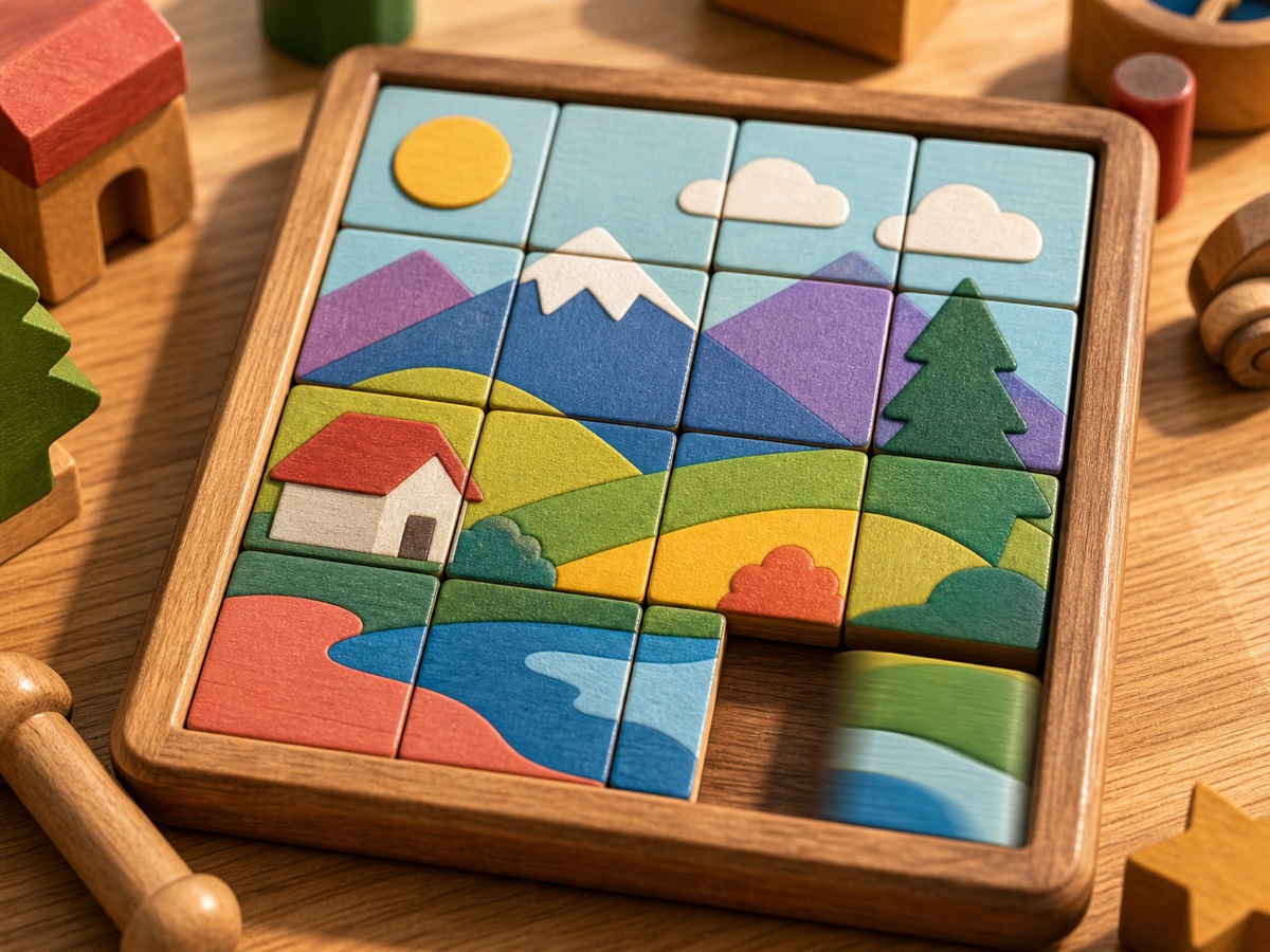 Sliding puzzle browser game