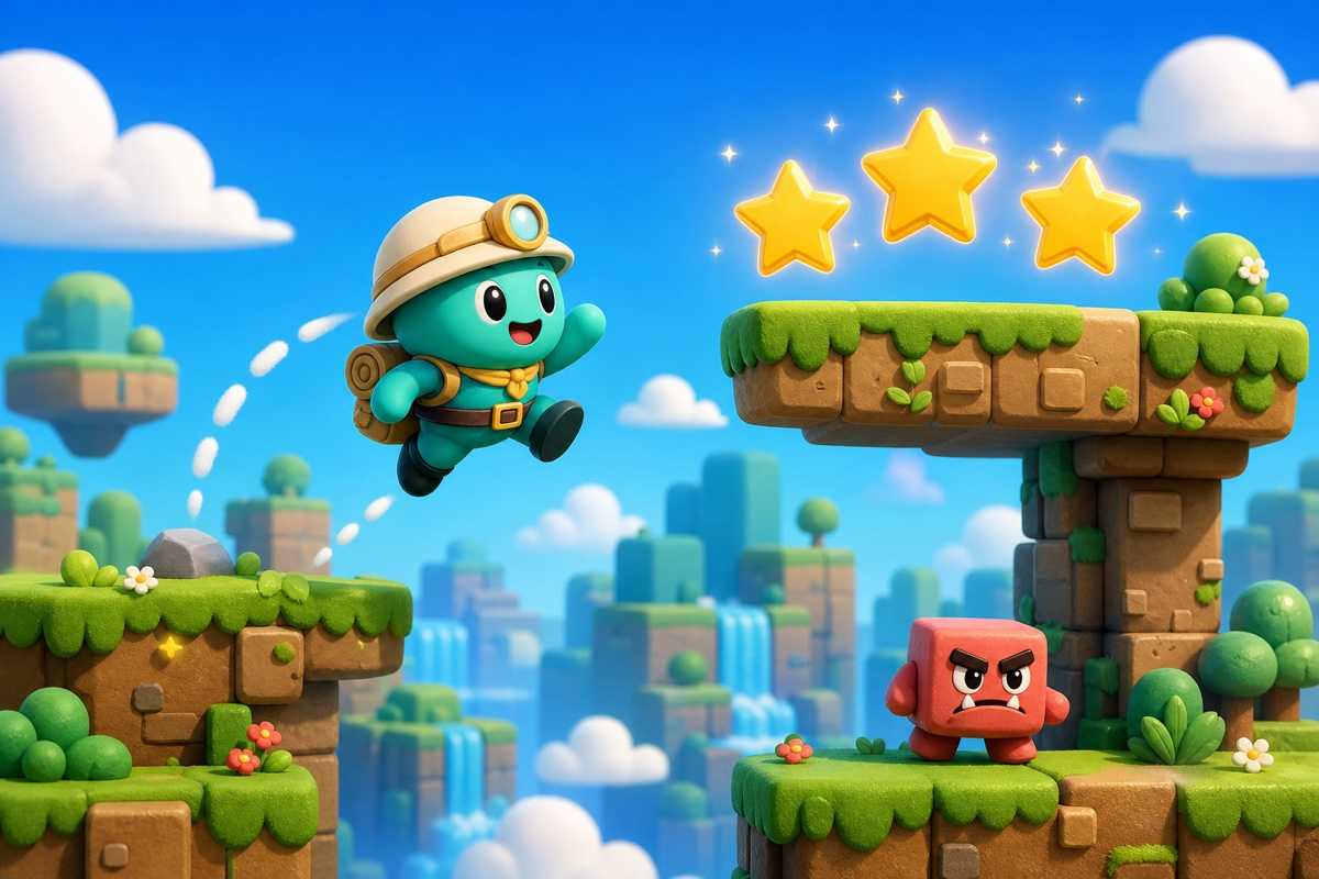 Tiny Platformer touch-friendly arcade game