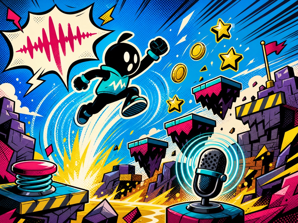 Voice Jump Runner microphone platform game