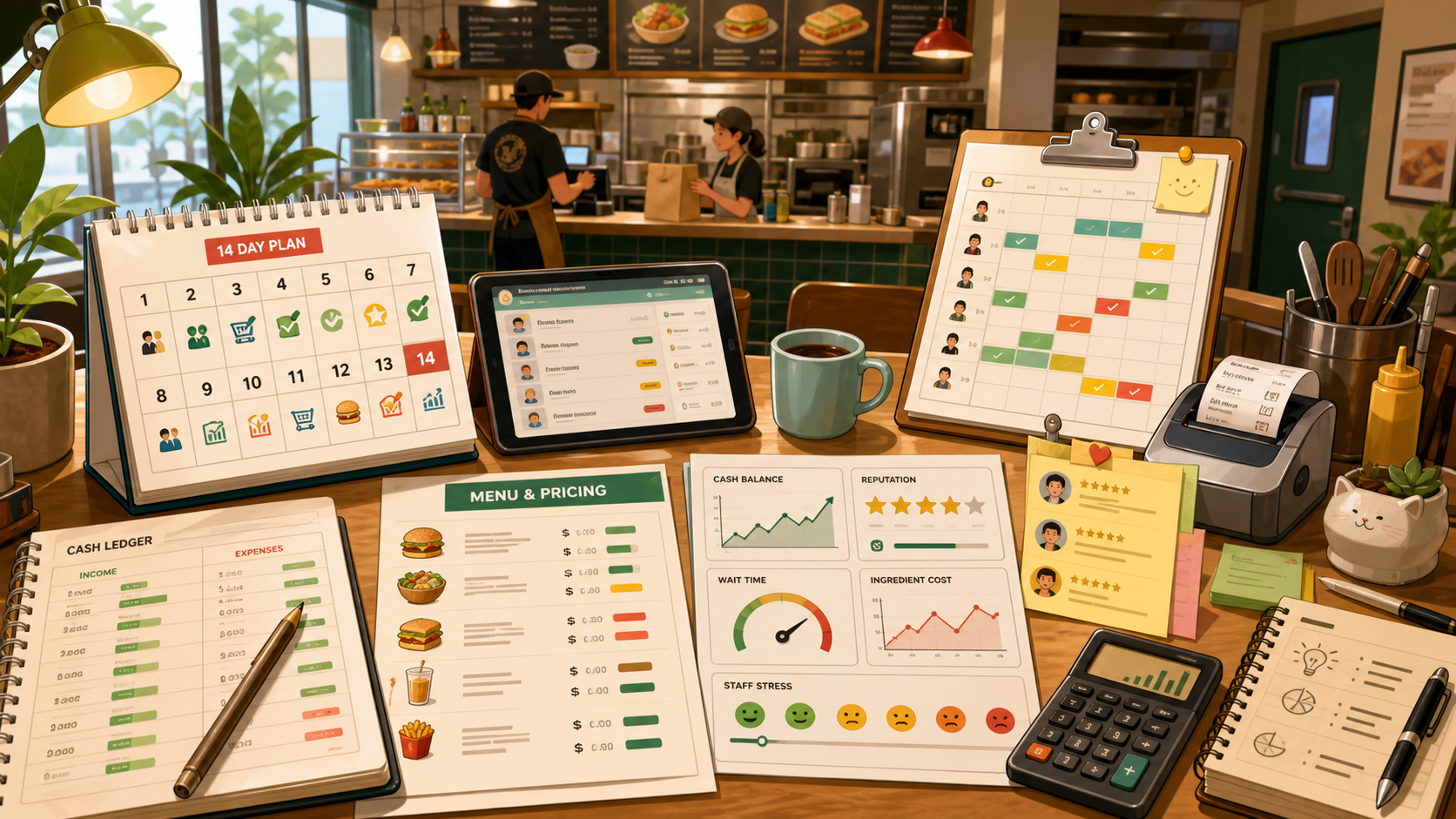 Snack Mayor restaurant management decision game cover